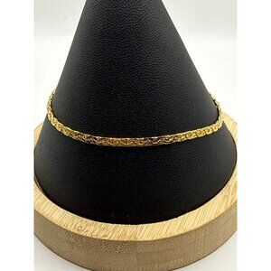 14K Gold Plated Byzantine Chain Bracelet Minimalist Aesthetic Stackable Jewelry